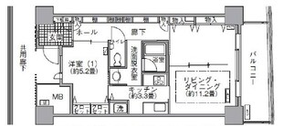 アクティ汐留の物件間取画像